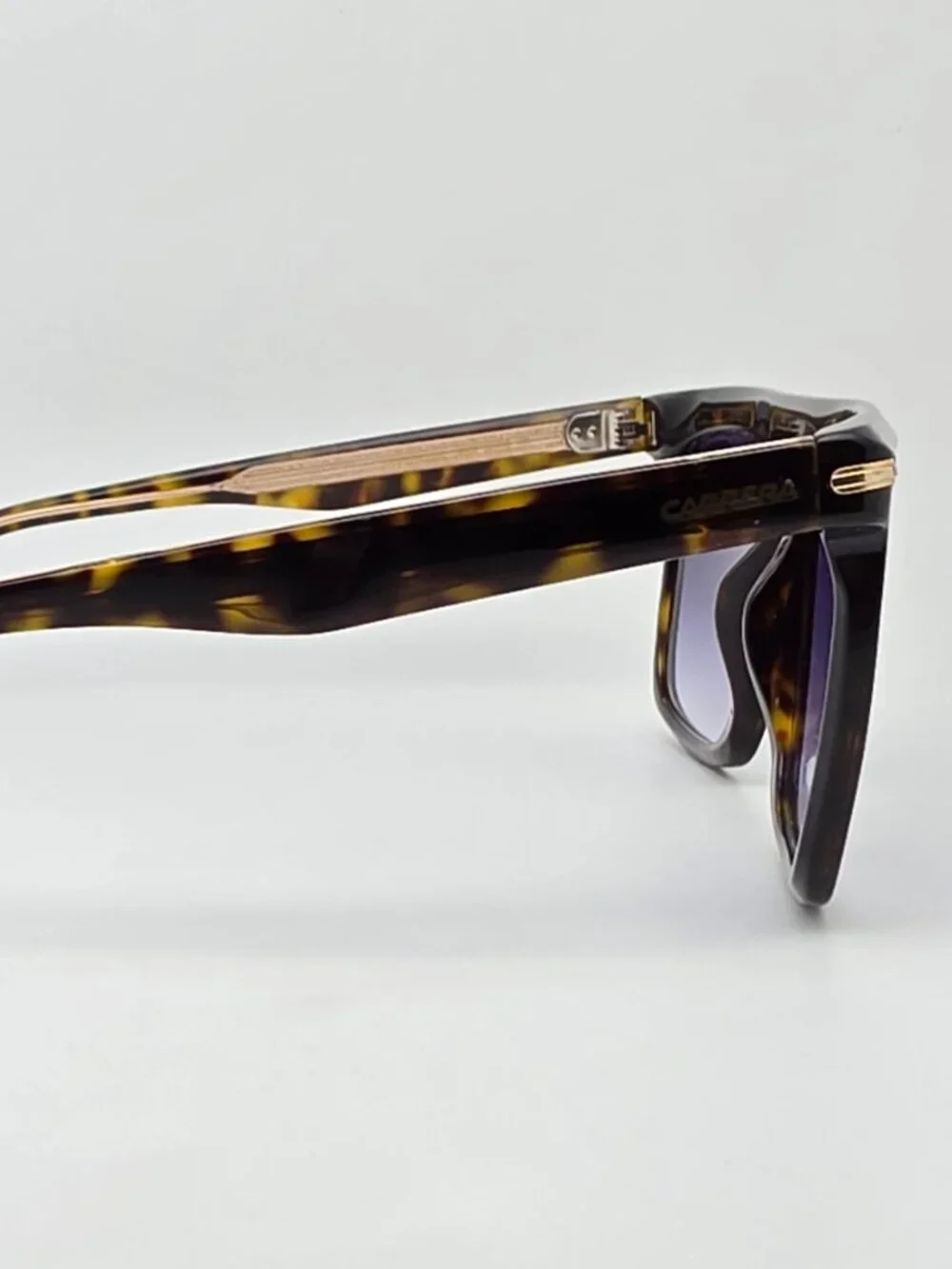 Carrera 359/S 0869K Havana Frame Blue Gradient Lens Square Sunglasses 56-19-150